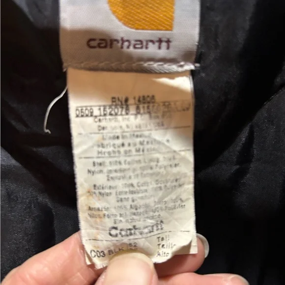 Vintage Carhartt Quilted duck cotton jacket 14806 Men's XXL - Picture 2 of 13